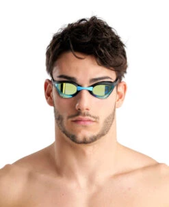 Arena Cobra Core Swipe Mirror Aqua/Black Goggle -Cheap One Pieces Swimsuit Store 003251 999 COBRA CORE SWIPE MIRROR 001 O