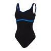 Speedo Womens Shaping ContourLuxe Swimsuit Black/Blue