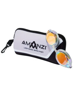 Amanzi Axion Pearl Mirror Silver Goggles With Case