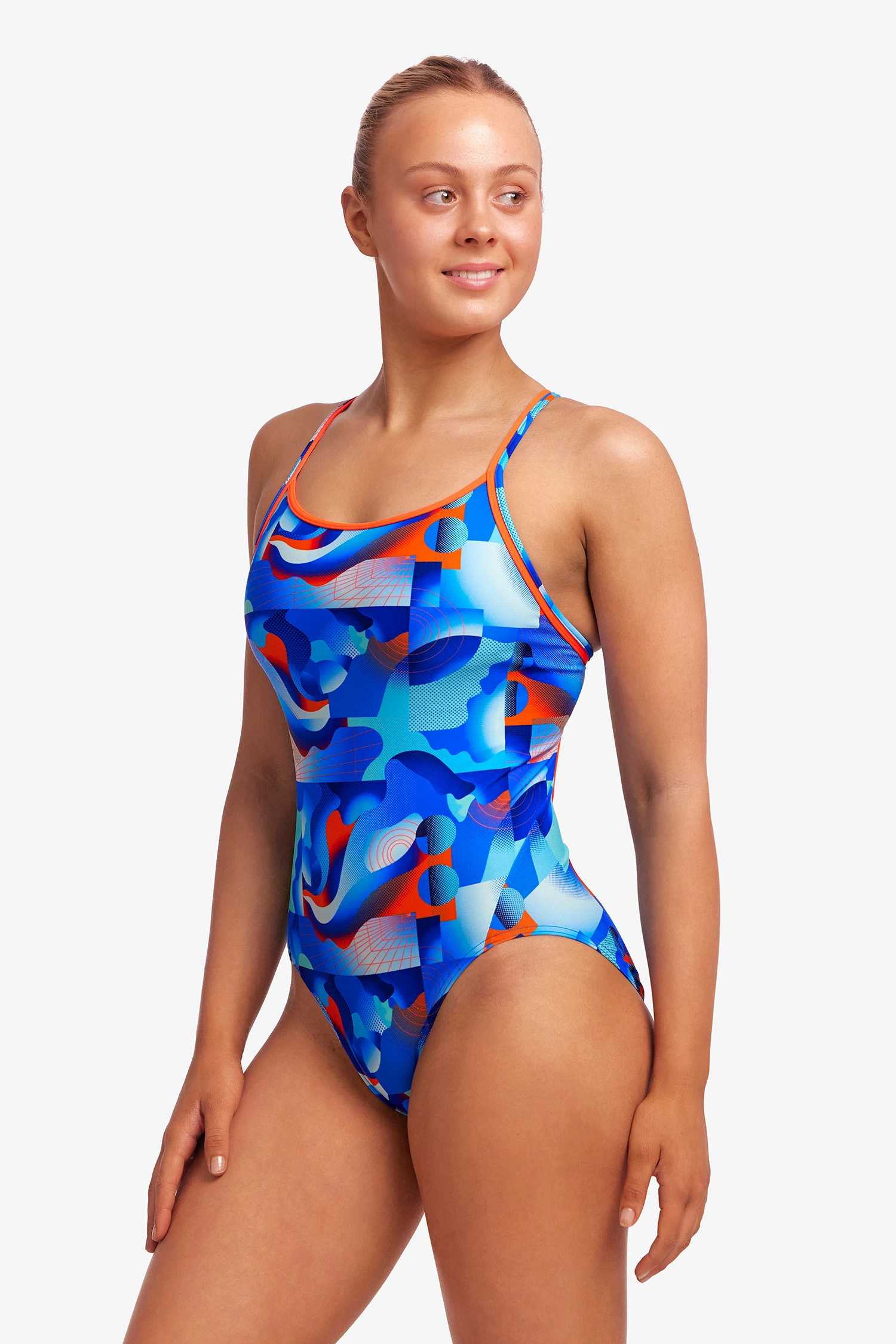 Funkita Ladies Diamond Back One Piece Battle Blue 4 Funkita Ladies Diamond Back One Piece Battle Blue - Image 4