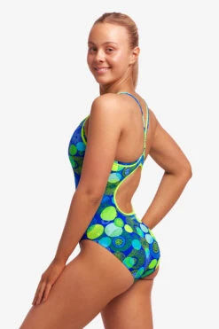 Funkita Ladies Diamond Back One Piece Blue Bottle -Cheap One Pieces Swimsuit Store FS11L BLUE BOTTLE 12