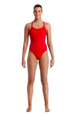Funkita Still RED Ladies Diamond Back One Piece
