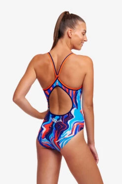 Funkita Ladies Diamond Back One Piece Zee Bra -Cheap One Pieces Swimsuit Store FS11L ZEE BRA 07