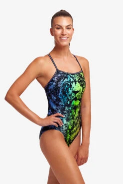 Funkita Ladies Lion Eyes Single Strap -Cheap One Pieces Swimsuit Store FS15L LION EYES 20