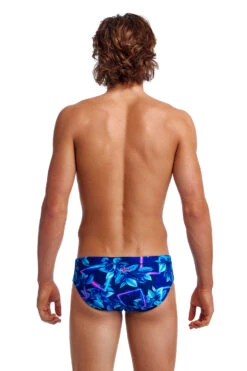 Funky Trunks Mens Leaf Laser Classic Brief -Cheap One Pieces Swimsuit Store FT35M LEAF LASER 02
