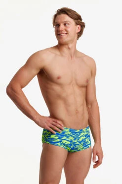 Funky Trunks Men’s Sidewinder Trunks Blizzard Blitz