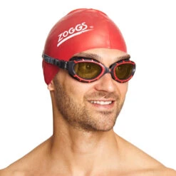 Zoggs Predator Flex Red/Black Goggle Polarised Ultra Lens -Cheap One Pieces Swimsuit Store predator flex polarized ultra goggles red black polarized copper lens 2