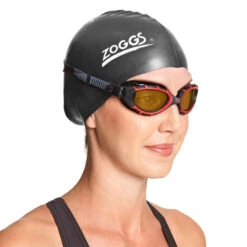 Zoggs Predator Flex Red/Black Goggle Polarised Ultra Lens -Cheap One Pieces Swimsuit Store predator flex polarized ultra goggles red black polarized copper lens 3