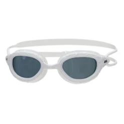 Zoggs Predator White Goggle Smoke Lens
