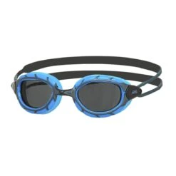 Zoggs Predator Blue Goggle Smoke Lens