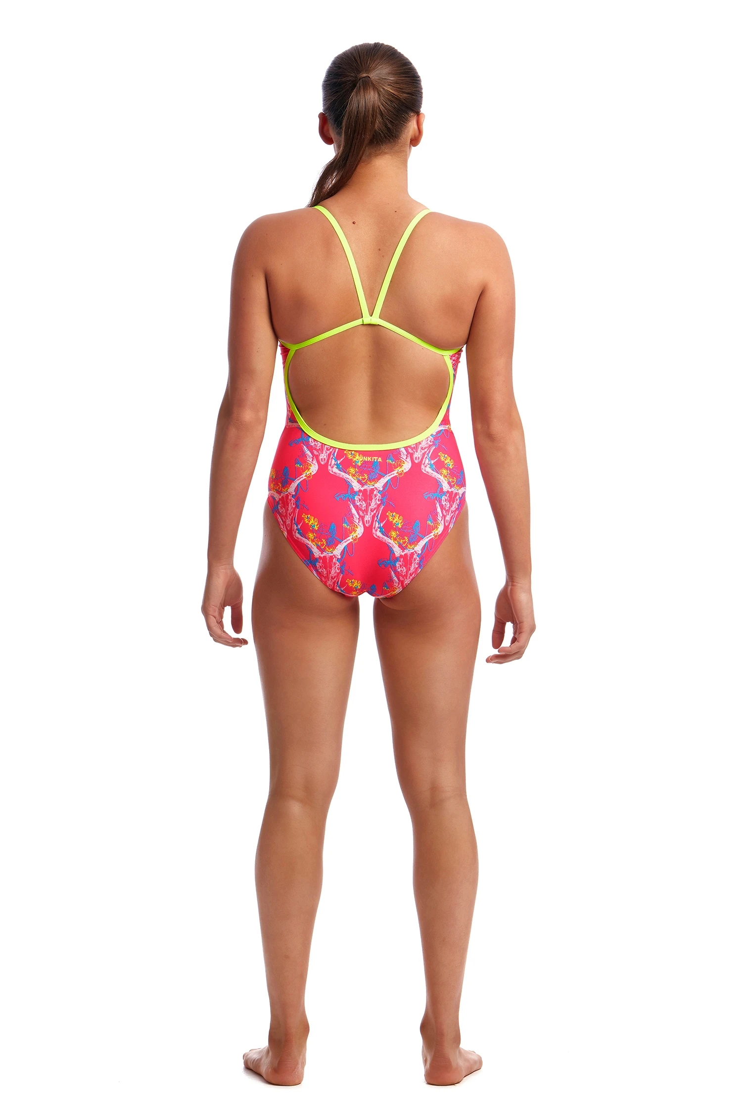 Funkita Ladies Sweet Skulls Single Strap 2 Funkita Ladies Sweet Skulls Single Strap - Image 2