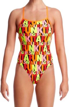 Funkita Ladies Swim Girl Swim Strapped In One Piece