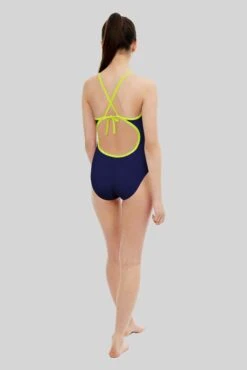 Maru Ladies Solid Pacer Cut Away Tie Back -Cheap One Pieces Swimsuit Store products gk0036 mult dark blue back 1 2 scaled 1