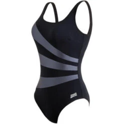 Zoggs Sandon Scoopback -Cheap One Pieces Swimsuit Store sandon scoopback swimsuit black